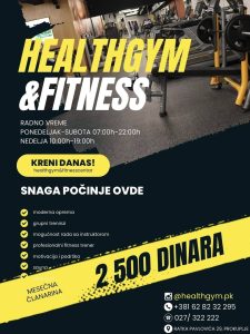 Read more about the article НАПРАВЉЕН УГОВОР СА ТЕРЕТАНОМ ИЗ ПРОКУПЉА “HEALTHGYM &FITNESS”