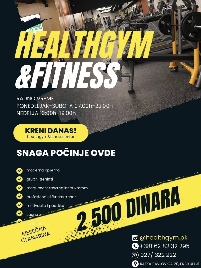Read more about the article НАПРАВЉЕН УГОВОР СА ТЕРЕТАНОМ ИЗ ПРОКУПЉА “HEALTHGYM &FITNESS”